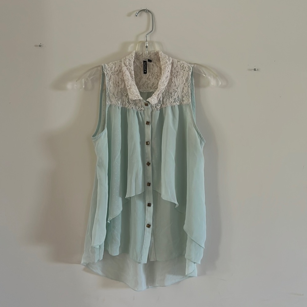 Kids Top lace/polka dot